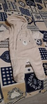 Zimný overal pre bábätko macko