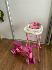Odrážadlo a stolička pre bábiku - 1