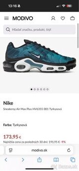 Nike Air Max Plus Tyrkysová