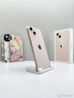 iPhone 13 PINK 128GB TOP STAV ORIGINÁL + KRYTY