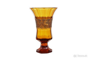 váza Moser s oroplastikou