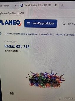 Vianočne osvetlenie z planea 55m farebne