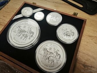 Sada - Strieborná investičná minca: Lunar II - 1