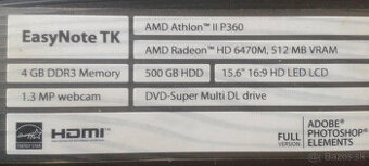 Predám ND na Packard Bell Easynote TK81 PEW96 - 1