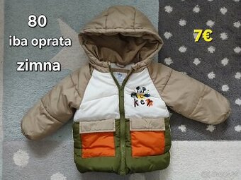 Zimna chlapcenska bunda 80
