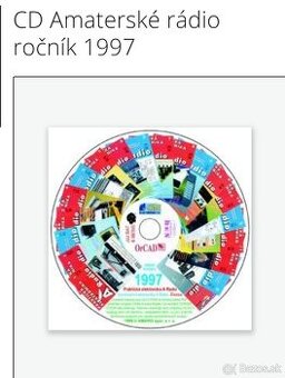 Predám ročníky Amatérske rádio na cd  + katalógy KTE na CD