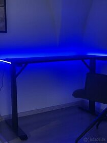 Jysk stol - Gaming desk HALDUM w/LED black