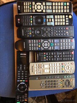 Predám ovládače k televízorom za 2 era až 10 eur