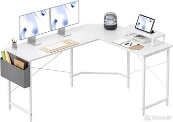 Počítačový stôl CubiCubi L, 150 x 120 cm, PC stolík, stabiln