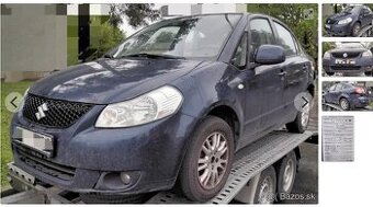 SUZUKI SX4 1.6 2008 predám NÁRAZNÍK, MOTOR M16A, DVERE, KAPO
