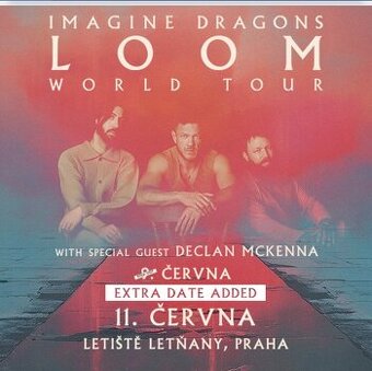 2 vstupenky na koncert Imagine Dragons (11.6.2025)