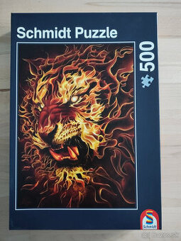 Puzzle 500 - Ohnivý tiger