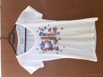 PEPE jeans originál flowers damske tricko S