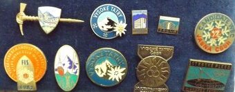odznaky - armáda, šport, turistika, auto moto i iné