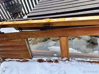 Darujem balkónové dvere drevené 60 cm