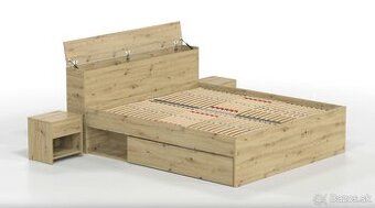 Manželská posteľ Tea, 180 x 200,  Drevona