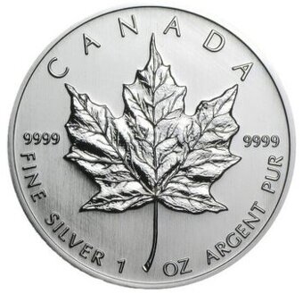 Investičné striebro - mince Maple Leaf 1 unca