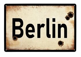 plechová cedule: Berlín 1945 - 1