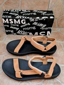 Dámske športové sandále MSMG, veľkosť 37, béžové