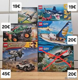 LEGO SETY Technic, City a Creator 3v1