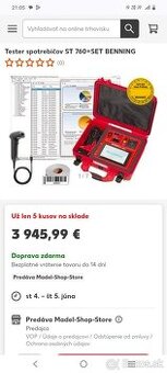 Súprava Benning ST 760+. Skúšačka spotrebičov na skúšanie el