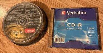 Predám čisté DVD a CD