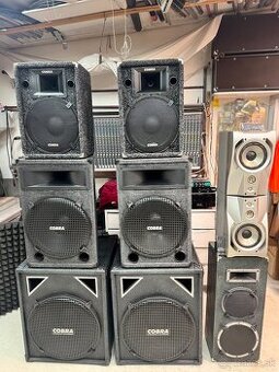 Reproduktory / repro skrine/ mix pult