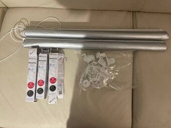 2× Roleta MINI Karpol 68×150 cm, biela (4V-01), komplet