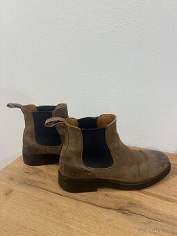 Napapijri Chelsea boots – pánske kožené topánky
