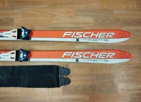 Predám jazdené skialp.lyže FISCHER 160cm,DIAMIR,pásy. - 1