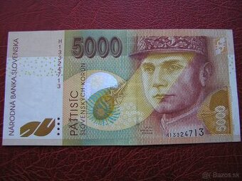 SLOVENSKÁ REPUBLIKA: VZÁCNA_ 5000 SK-1999 ser.H