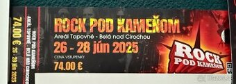 Rock pod kameňom