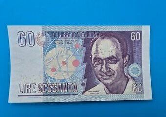 60 lire ITALY Enrico Fermi Gábriš
