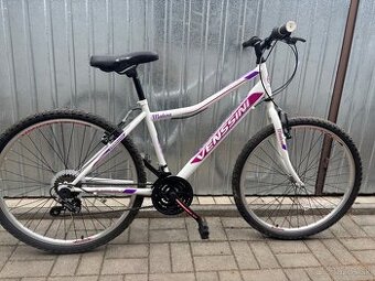 Horský dámsky bicykel Venssini Modena 26” bielo-ružový