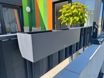 Kvetináče Lechuza Balconera 80, bridlicova,19 x 19 x 80 cm