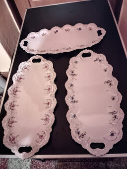 Tace.Ruzovy porcelan Chodov.