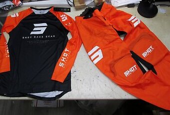 dres nohavice oranžový komplet set shot