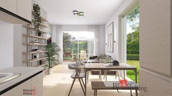 Novostavba  krásneho 2 izb bytu so záhradou a parkovacím mie