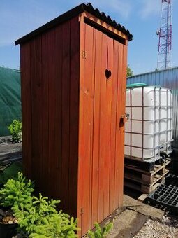 Záhradné WC s konštrukciou
