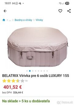 Vírivka BELATRIX pre 6 osôb