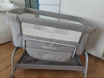 FEEDO postieľka polohovateľná s funkciou kolísky Swing