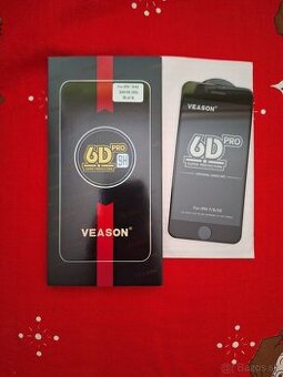 6d sklo na iPhone 7.8 a se 2020 a se 2022 čierny l