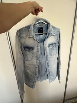 Dámska modrá košeľa Bershka