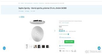 ako nová - sprchová hlavica horná ,,ufo" priemer 31 cm