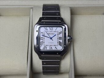 Seiko Custom Mod Watch Hodinky Santos Biele