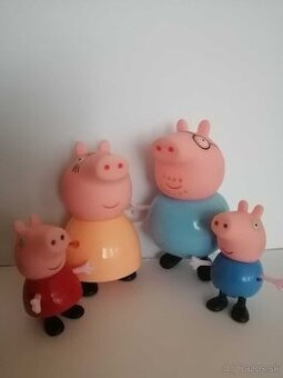 Prasiatko Peppa pig, braček, ocko aj mamička