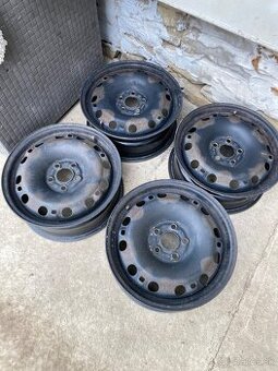 Plechove disky 5x100 R15 Škoda Fabia III ET43 6J