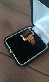 Zlatý pánsky prsteň  - Antik - 1
