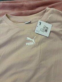 Puma ružové tričko s krátkym rukávom