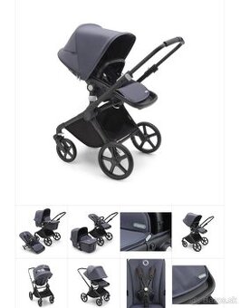 Bugaboo fox cub kočík cierny 2v1